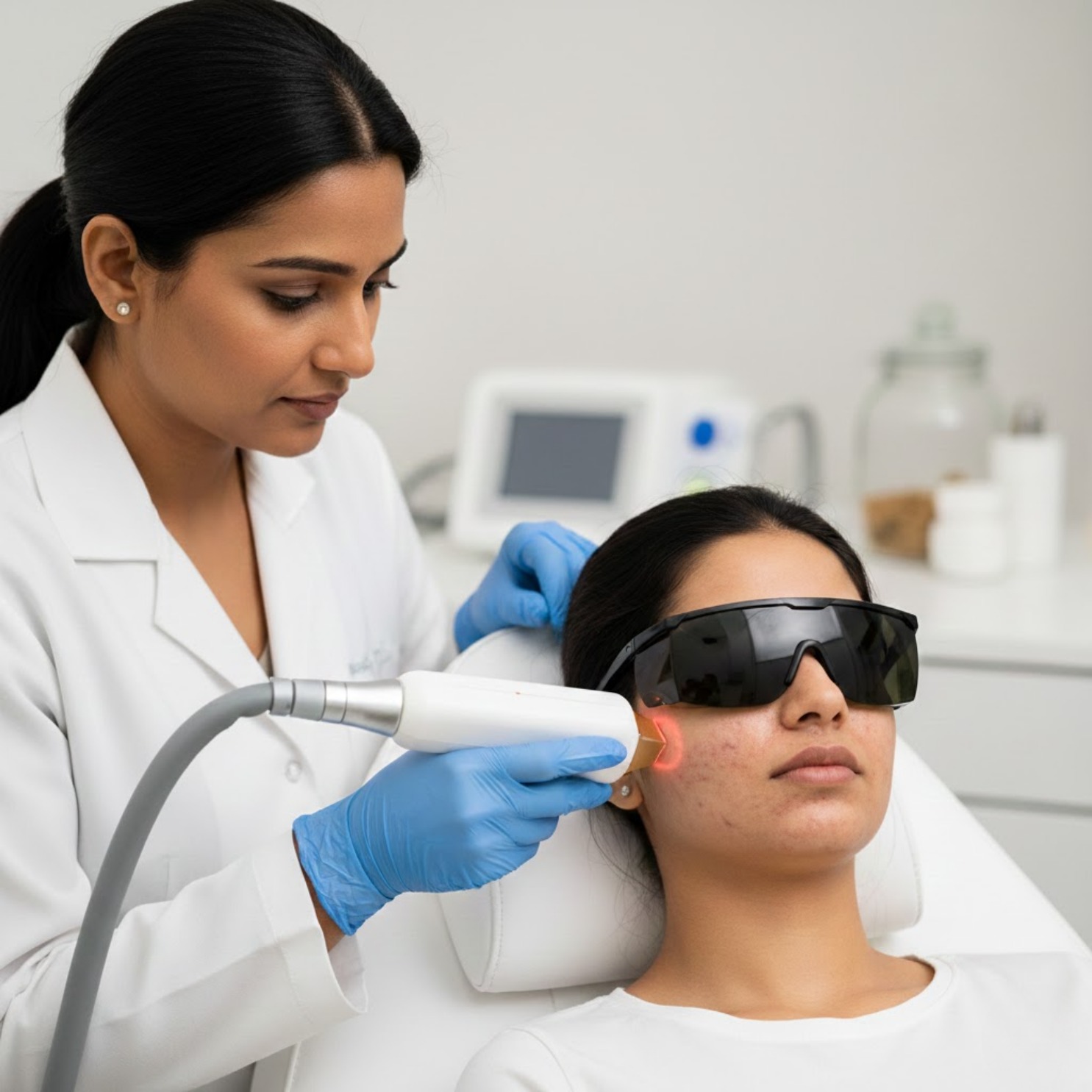 Professional acne scar treatment and dermatology care